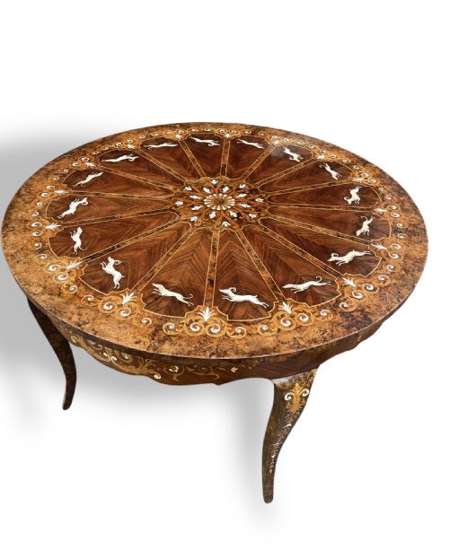 INLAID ROUND TABLE - ADDITIONAL PHOTO 7