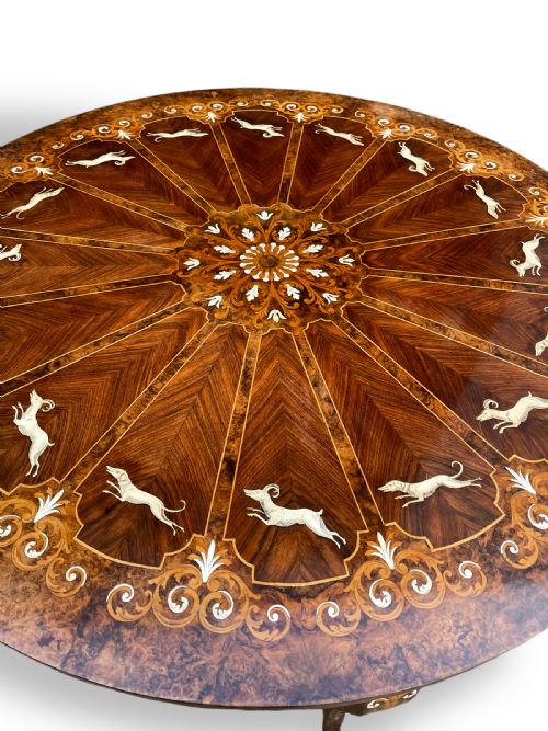 INLAID ROUND TABLE - ADDITIONAL PHOTO 9