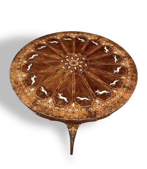 INLAID ROUND TABLE - ADDITIONAL PHOTO 13