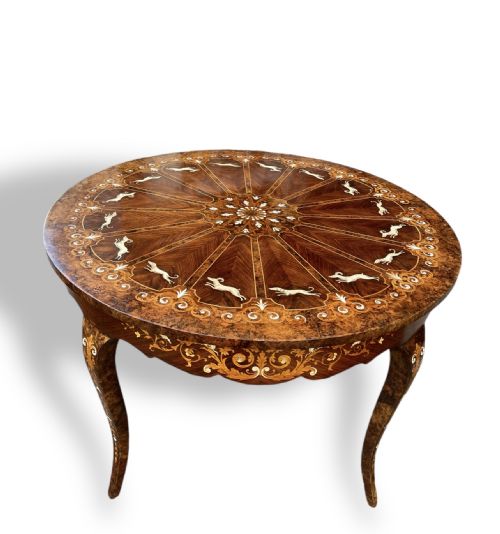 INLAID ROUND TABLE - ADDITIONAL PHOTO 14