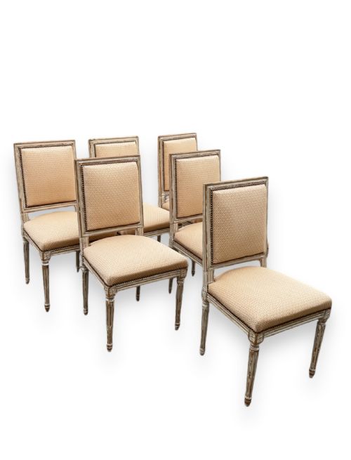 set of 6 french 19th century dining chairs - CATEGORY: ANTIQUE CHAIRS - DATED 19TH CENTURY