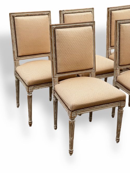 SET OF 6 FRENCH 19TH CENTURY DINING CHAIRS - ADDITIONAL PHOTO 1