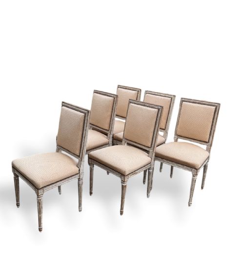 SET OF 6 FRENCH 19TH CENTURY DINING CHAIRS - ADDITIONAL PHOTO 3