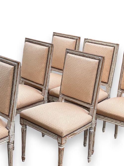 SET OF 6 FRENCH 19TH CENTURY DINING CHAIRS - ADDITIONAL PHOTO 4