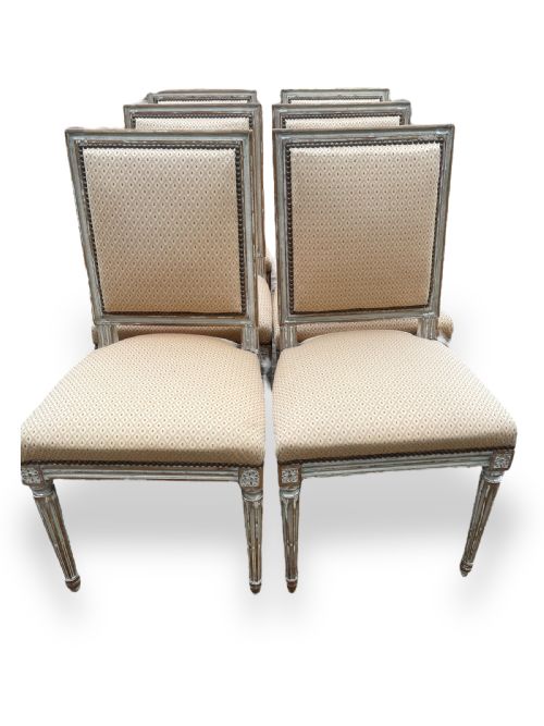 SET OF 6 FRENCH 19TH CENTURY DINING CHAIRS - ADDITIONAL PHOTO 5