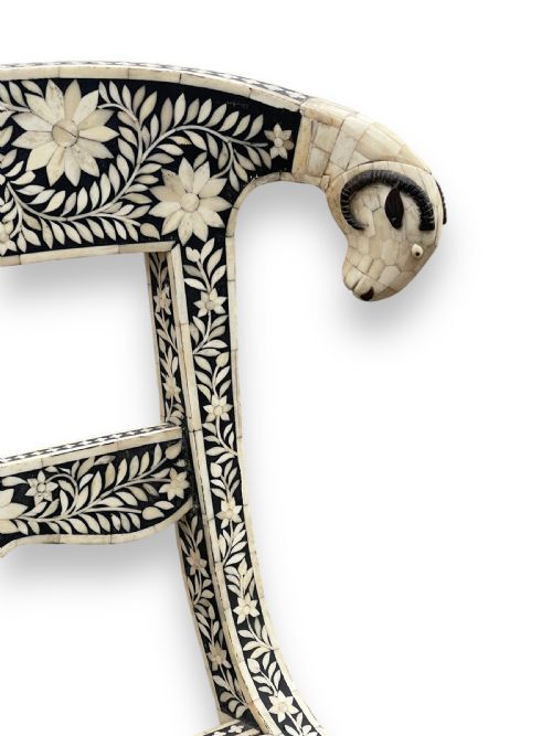 ANGLO INDIAN INLAID BONE CHAIR - ADDITIONAL PHOTO 5