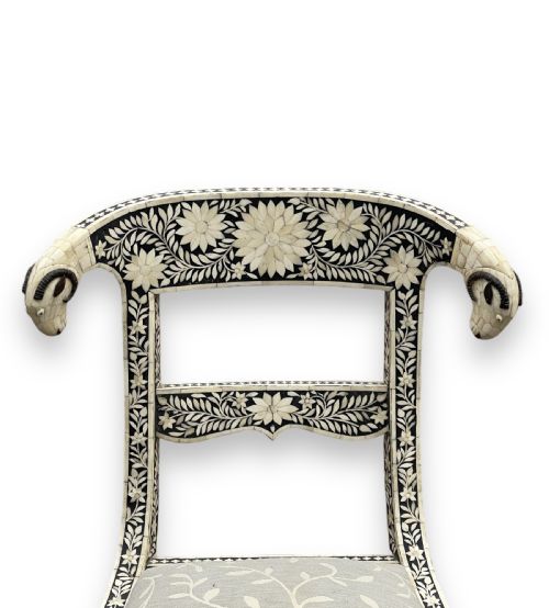 ANGLO INDIAN INLAID BONE CHAIR - ADDITIONAL PHOTO 6