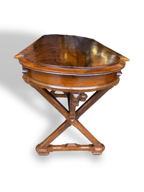 19TH CENTURY WALNUT CENTRE TABLE - ADDITIONAL PHOTO 8