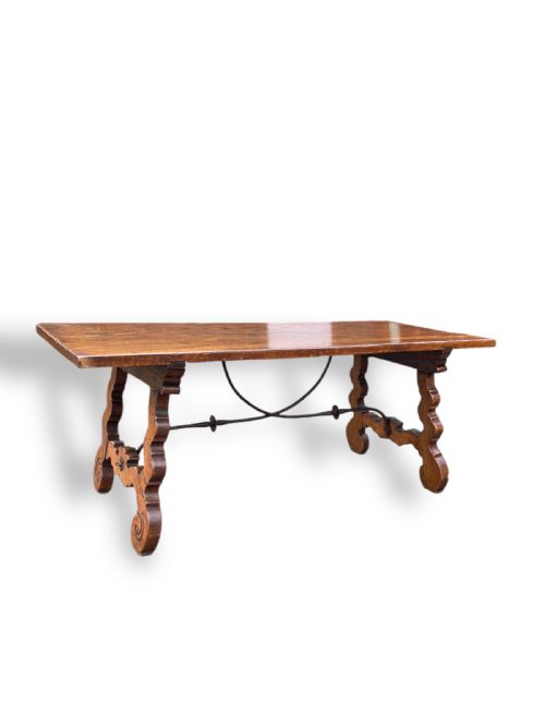 SPANISH STYLE OAK DINING TABLE - ADDITIONAL PHOTO 6