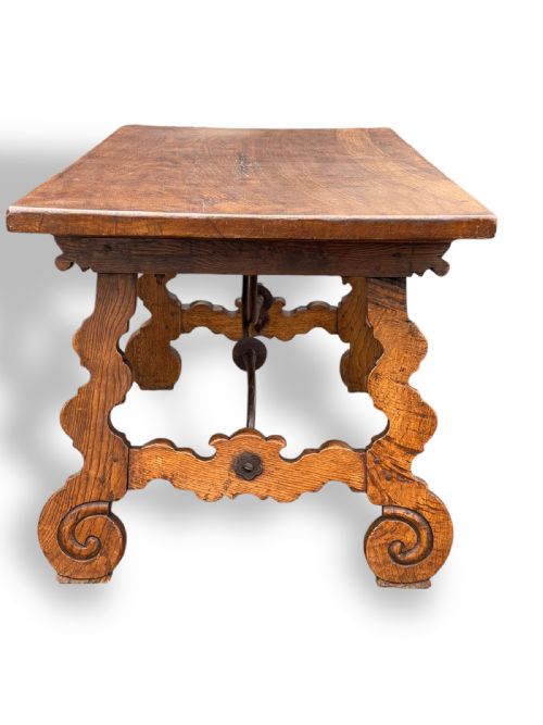 SPANISH STYLE OAK DINING TABLE - ADDITIONAL PHOTO 7