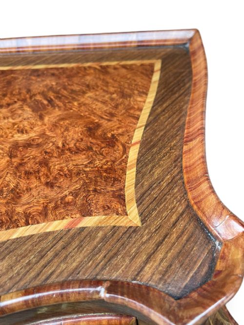 PAIR OF ITALIAN BURR WALNUT BEDSIDE CUPBOARDS - ADDITIONAL PHOTO 8