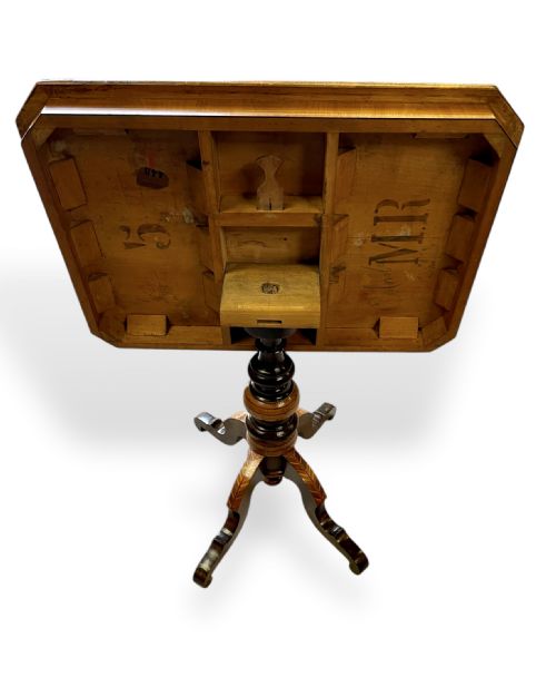 TILT TOP SORRENTO MARQUETRY TABLE - ADDITIONAL PHOTO 3