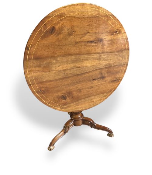 FRENCH WALNUT TILTTOP OCCASIONAL TABLE - ADDITIONAL PHOTO 1