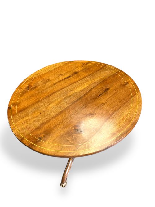 FRENCH WALNUT TILTTOP OCCASIONAL TABLE - ADDITIONAL PHOTO 4