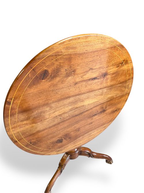 FRENCH WALNUT TILTTOP OCCASIONAL TABLE - ADDITIONAL PHOTO 7
