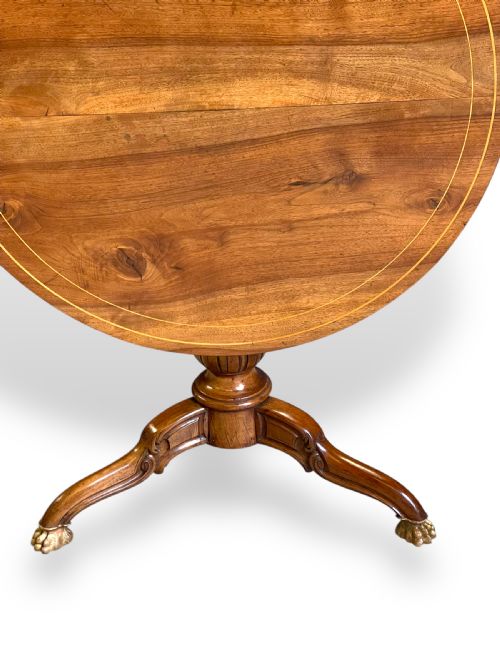 FRENCH WALNUT TILTTOP OCCASIONAL TABLE - ADDITIONAL PHOTO 10