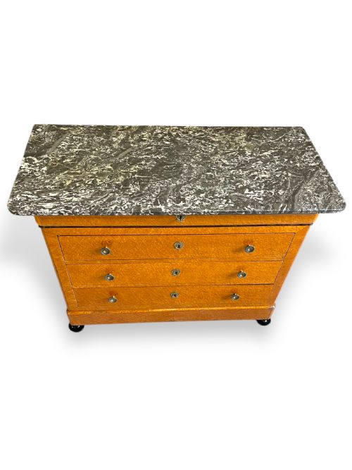 CHARLES X BIRDS EYE MAPLE COMMODE - ADDITIONAL PHOTO 5