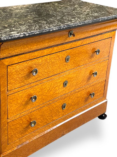 CHARLES X BIRDS EYE MAPLE COMMODE - ADDITIONAL PHOTO 8