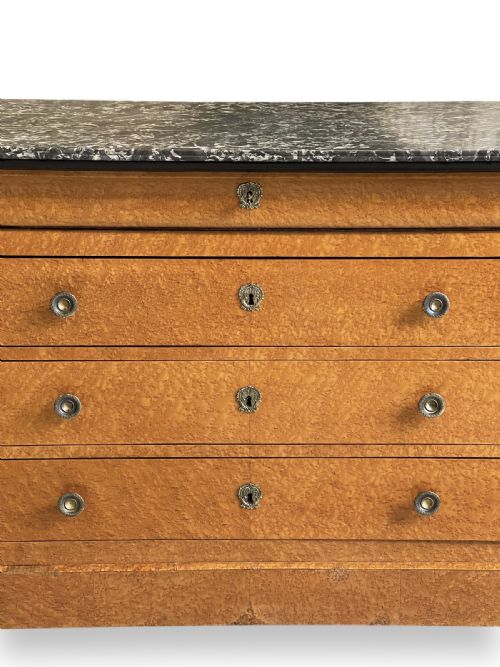 CHARLES X BIRDS EYE MAPLE COMMODE - ADDITIONAL PHOTO 12