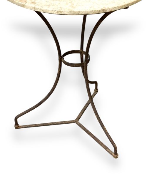 FRENCH 19TH CENTURY MARBLE TOP OCCASIONAL TABLE - ADDITIONAL PHOTO 1