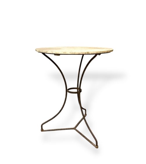 french 19th century marble top occasional table - CATEGORY: ANTIQUE TABLES - DATED 19TH CENTURY
