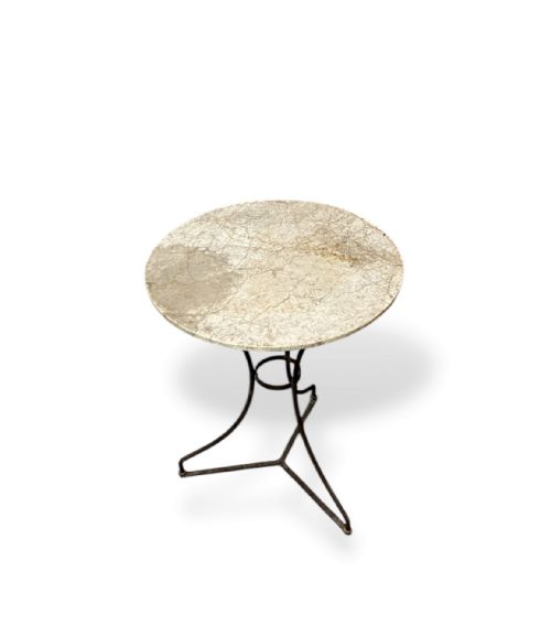 FRENCH 19TH CENTURY MARBLE TOP OCCASIONAL TABLE - ADDITIONAL PHOTO 2