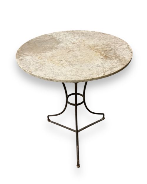 FRENCH 19TH CENTURY MARBLE TOP OCCASIONAL TABLE - ADDITIONAL PHOTO 3