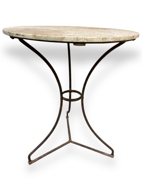 FRENCH 19TH CENTURY MARBLE TOP OCCASIONAL TABLE - ADDITIONAL PHOTO 6