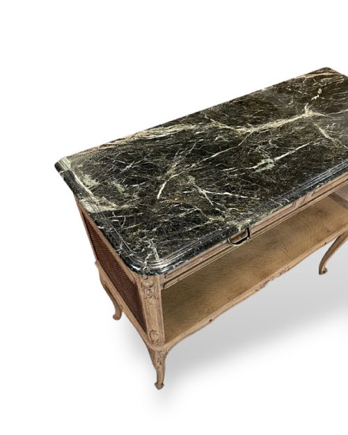 FRENCH MARBLE TOP BUFFET MADE BY KRIEGER OF PARIS - ADDITIONAL PHOTO 2