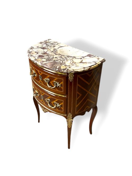 FRENCH MARBLE TOP COMMODE - ADDITIONAL PHOTO 3