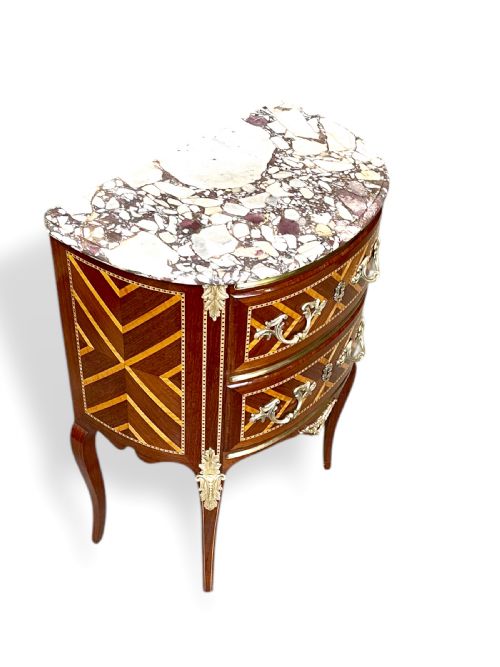 FRENCH MARBLE TOP COMMODE - ADDITIONAL PHOTO 5