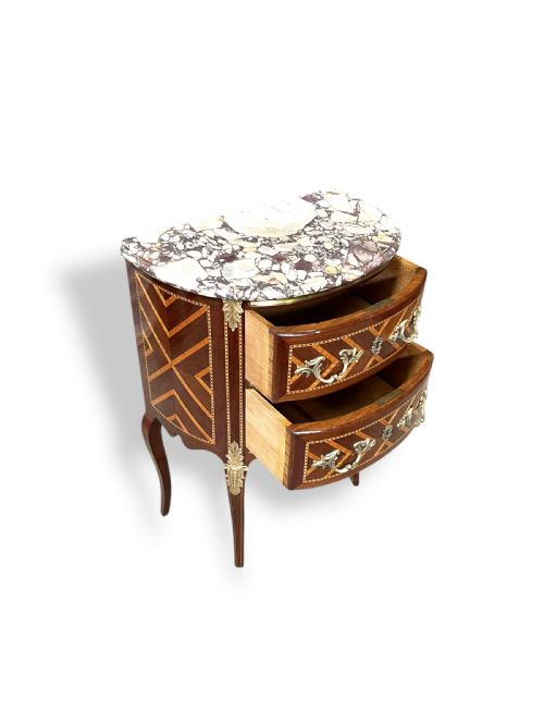 FRENCH MARBLE TOP COMMODE - ADDITIONAL PHOTO 6