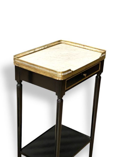 PAIR OF FRENCH LOUIS XVI NIGHTSTANDS - ADDITIONAL PHOTO 3