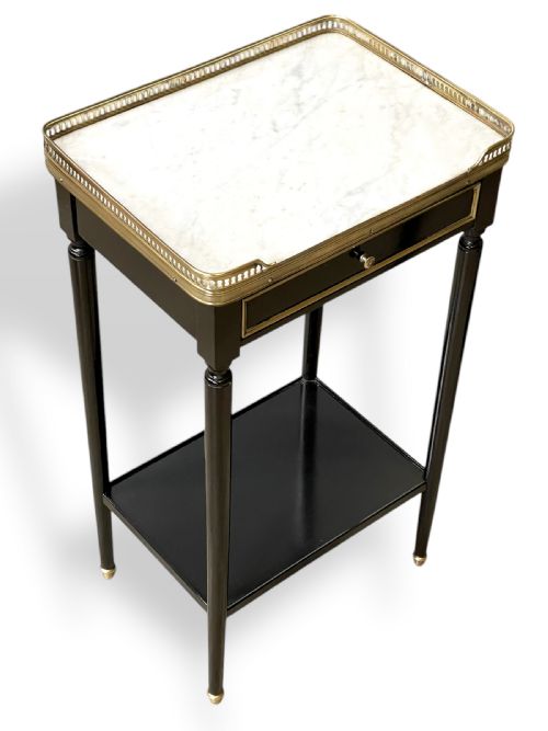 PAIR OF FRENCH LOUIS XVI NIGHTSTANDS - ADDITIONAL PHOTO 4