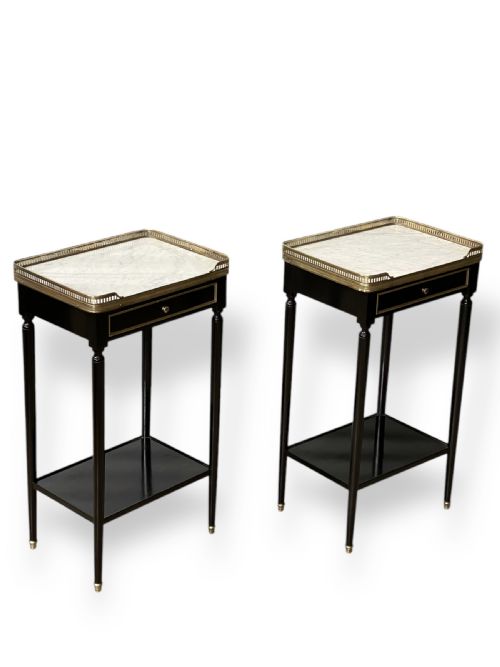 PAIR OF FRENCH LOUIS XVI NIGHTSTANDS - ADDITIONAL PHOTO 5