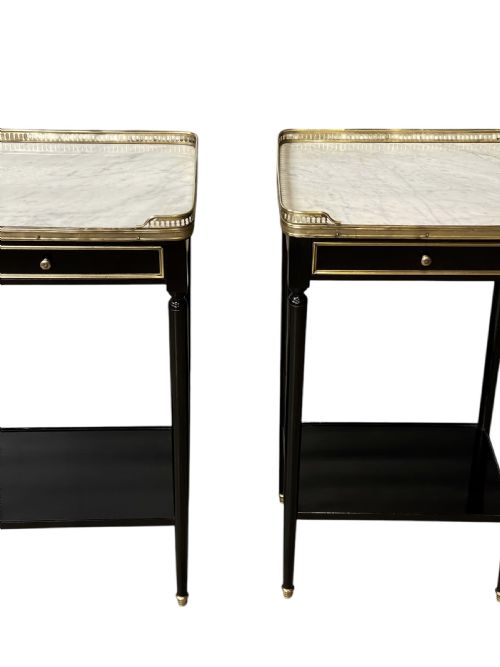 PAIR OF FRENCH LOUIS XVI NIGHTSTANDS - ADDITIONAL PHOTO 8