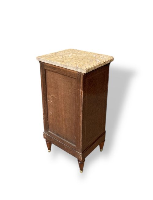 SINGLE FRENCH MARBLE TOP NIGHTSTAND - ADDITIONAL PHOTO 8