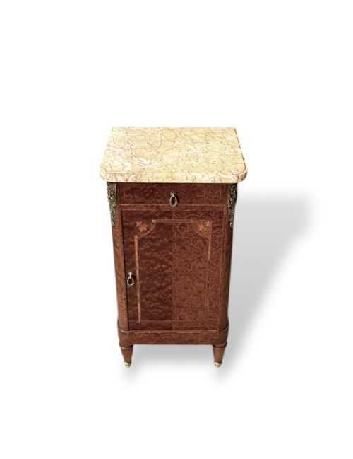 SINGLE FRENCH MARBLE TOP NIGHTSTAND - ADDITIONAL PHOTO 11