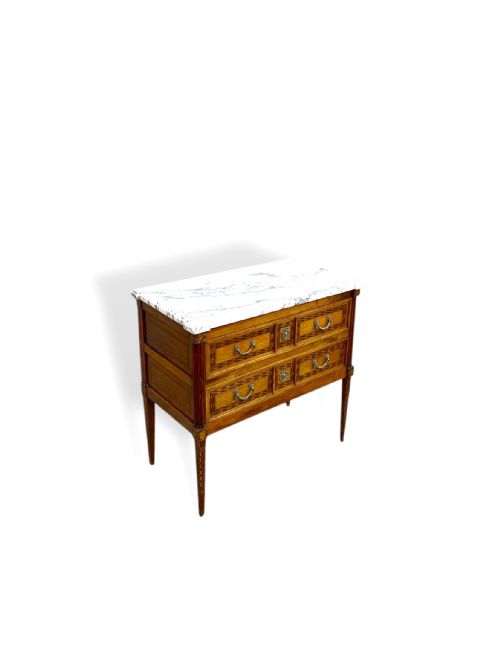 18TH CENTURY TWO DRAWER MARBLE TOP COMMODE - ADDITIONAL PHOTO 13