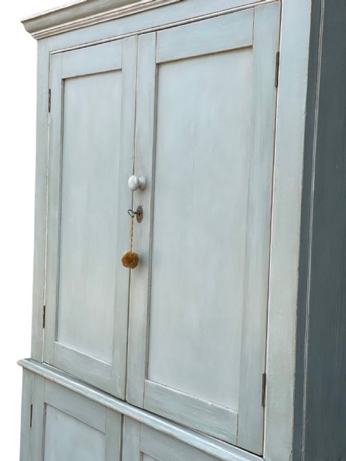 VICTORIAN PAINTED HOUSEKEEPERS CUPBOARD - ADDITIONAL PHOTO 1