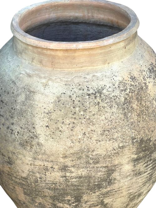 VERY LARGE PAIR OF TERRACOTTA POTS - ADDITIONAL PHOTO 2
