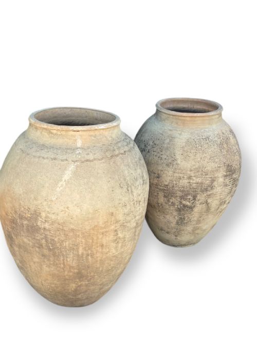 VERY LARGE PAIR OF TERRACOTTA POTS - ADDITIONAL PHOTO 4