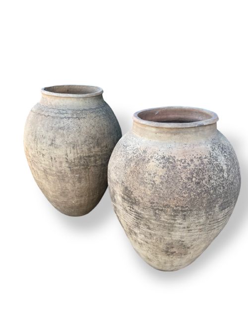 VERY LARGE PAIR OF TERRACOTTA POTS - ADDITIONAL PHOTO 9