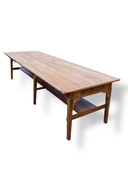 19TH CENTURY ENGLISH PINE DINING TABLE - ADDITIONAL PHOTO 2