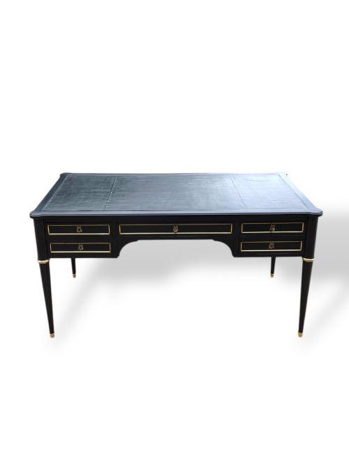 20TH CENTURY FRENCH EBONIZED WRITING DESK - ADDITIONAL PHOTO 2