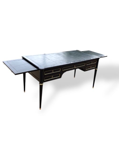 20TH CENTURY FRENCH EBONIZED WRITING DESK - ADDITIONAL PHOTO 7