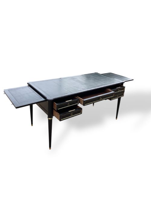 20TH CENTURY FRENCH EBONIZED WRITING DESK - ADDITIONAL PHOTO 8