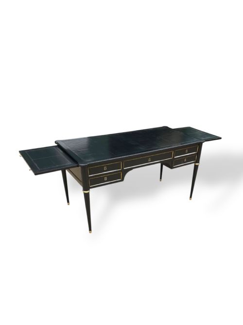20TH CENTURY FRENCH EBONIZED WRITING DESK - ADDITIONAL PHOTO 15