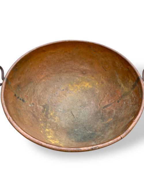 LARGE 19TH CENTURY COPPER BOWL - ADDITIONAL PHOTO 3