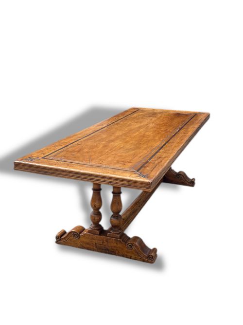 18TH CENTURY STYLE WALNUT REFECTORY TABLE - ADDITIONAL PHOTO 12
